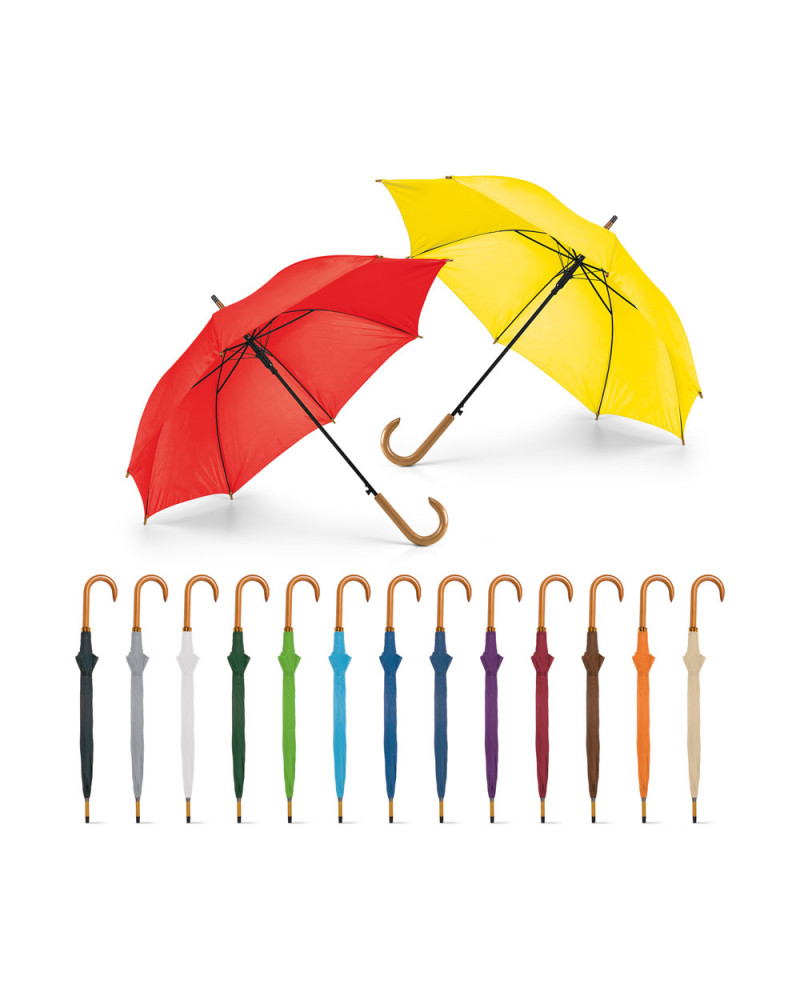 Guarda-Chuva Com Cabo Madeira