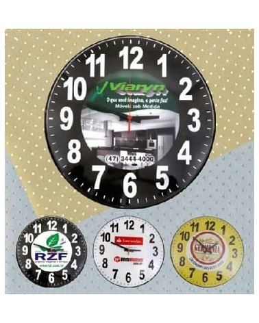 Relógio De Parede Plástico