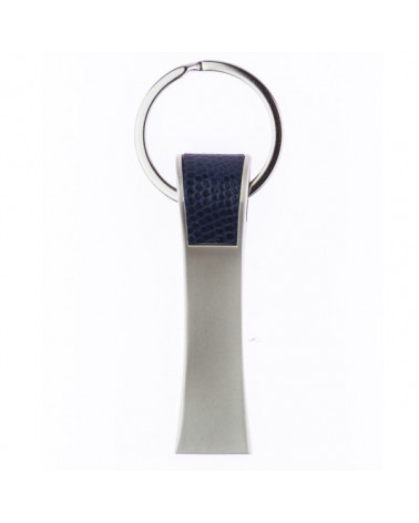 Chaveiro Metálico com Couro
