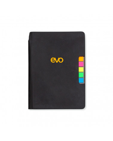 Caderno com autoadesivo