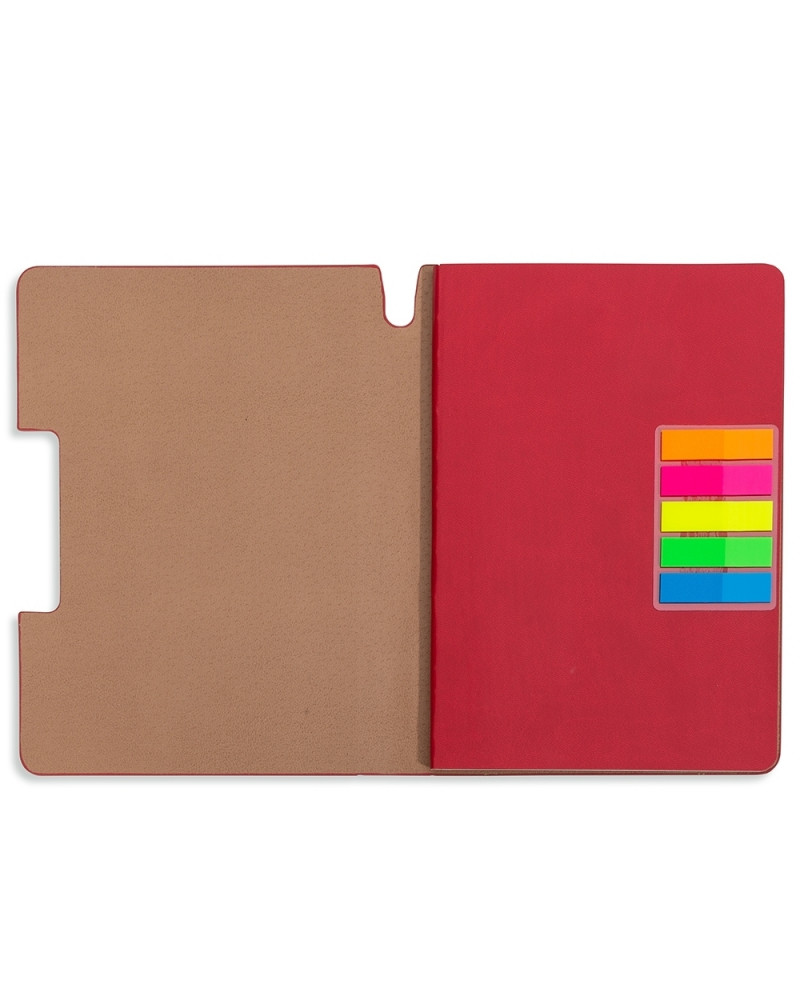 Caderno com autoadesivo