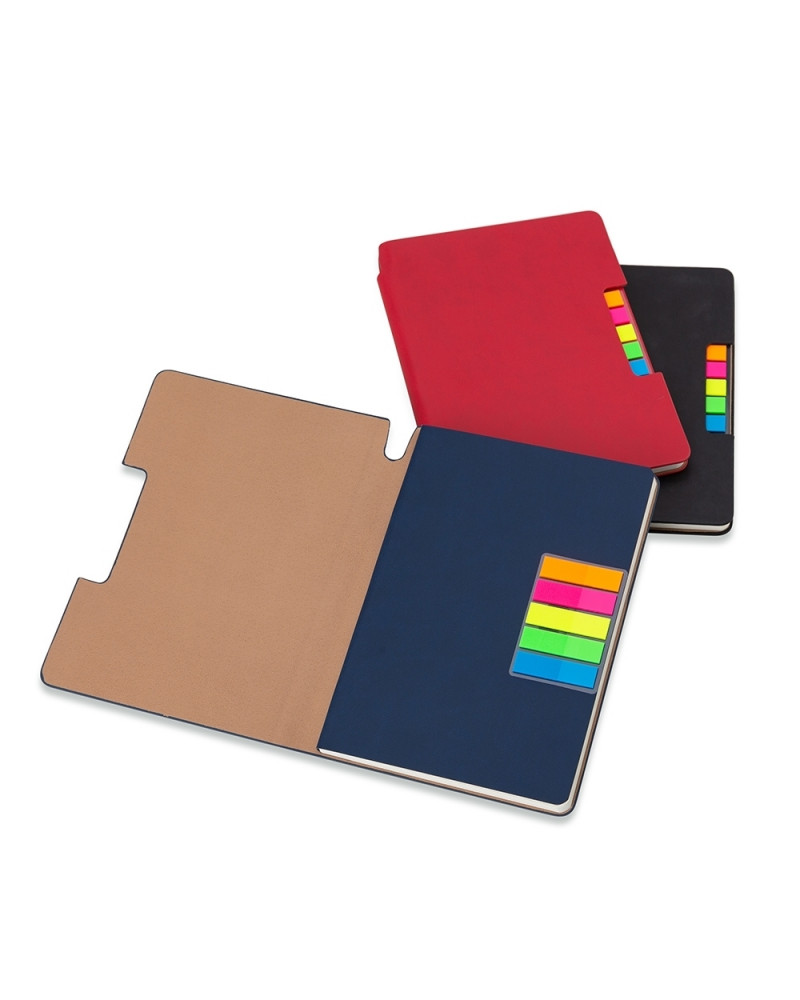 Caderno com autoadesivo