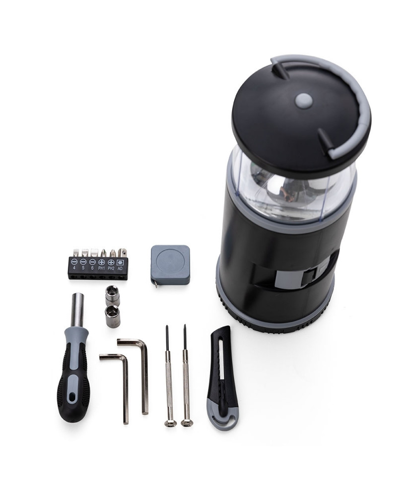 Lanterna com Kit Ferramentas 15 Peças