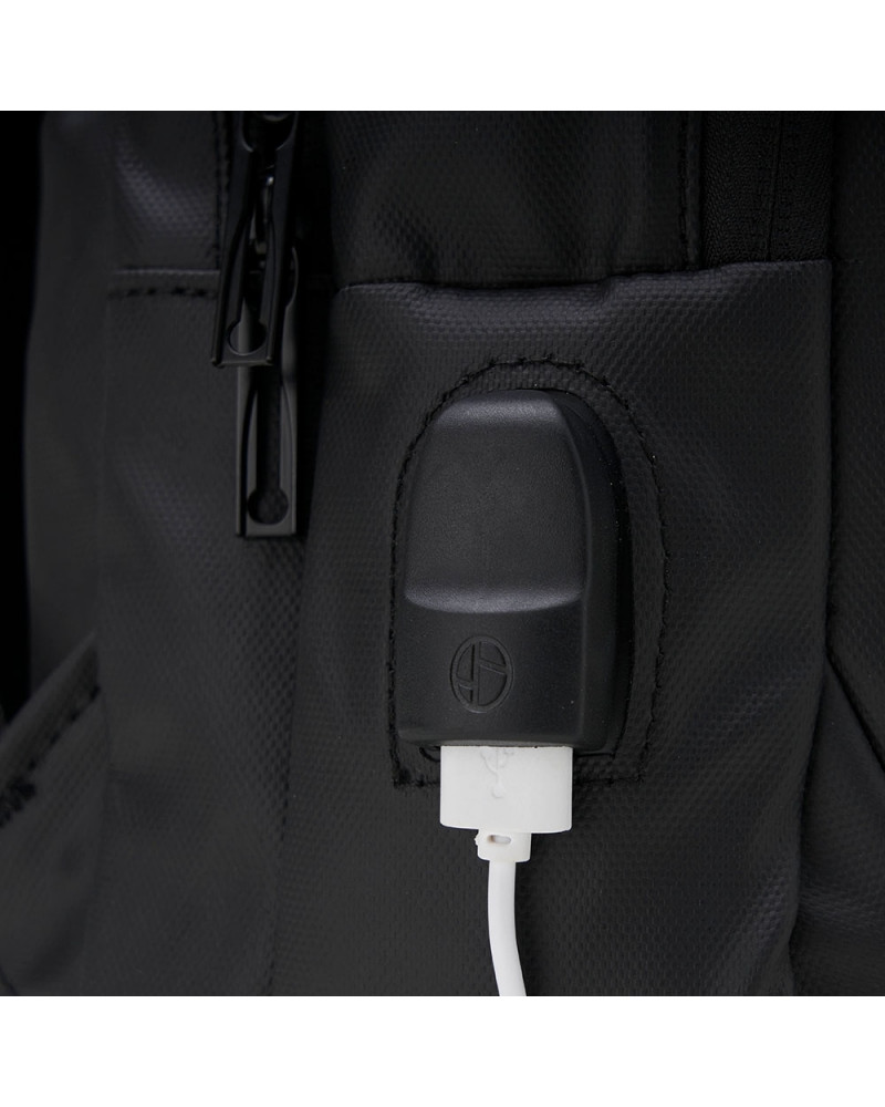 Mochila Couro Sintético USB 17 Litros