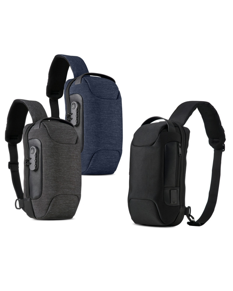 Mochila de Ombro USB Anti-Furto