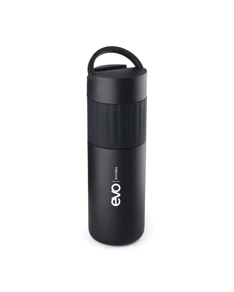 Garrafa Térmica com Suporte para Celular