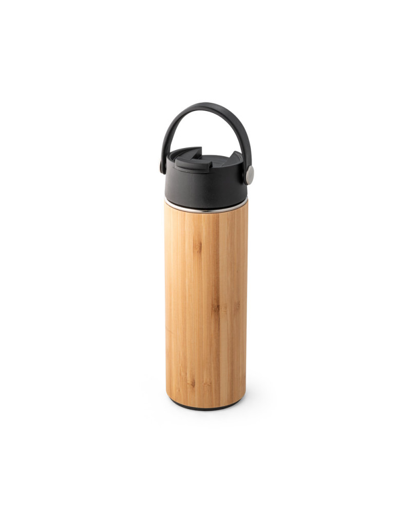 Garrafa Bambu E Inox