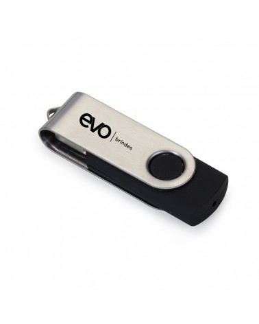 Pen Drive Giratório Metálico