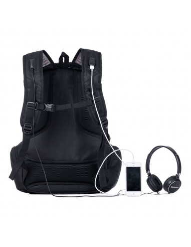 Mochila c/ saída USB e fone