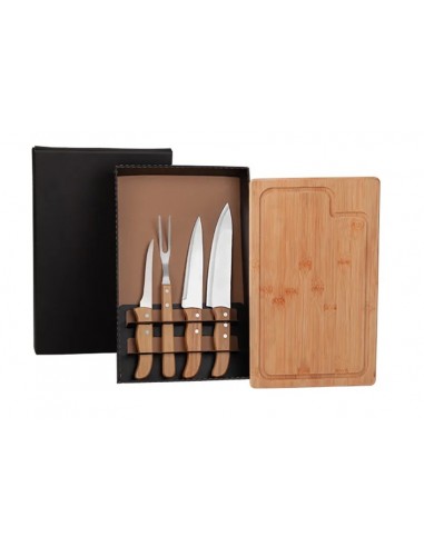 Kit Churrasco Em Bambu