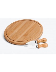 Kit Para Queijo Em Bambu