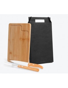 Kit Para Churrasco Em Bambu...