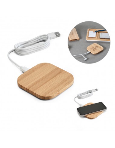 Carregador Wireless em Bambu
