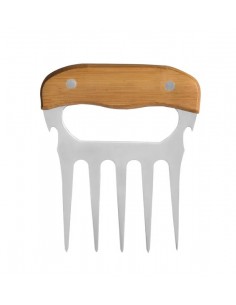 Garfo Com 5 Dentes Em Bambu