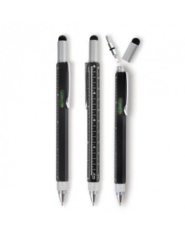 Caneta Esferográfica 6X1 Em Alumínio