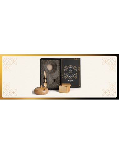 Kit Farinheira E Saleiro Em Bambu