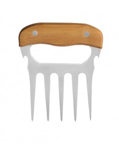 Garfo Com 5 Dentes Em Bambu