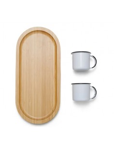 Kit Bandeja E Canecas 3 Pçs