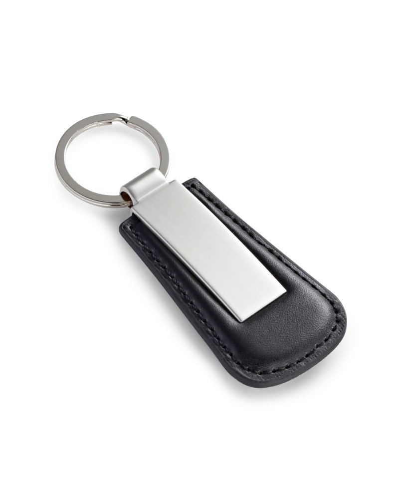Chaveiro Metálico e Couro Sintético