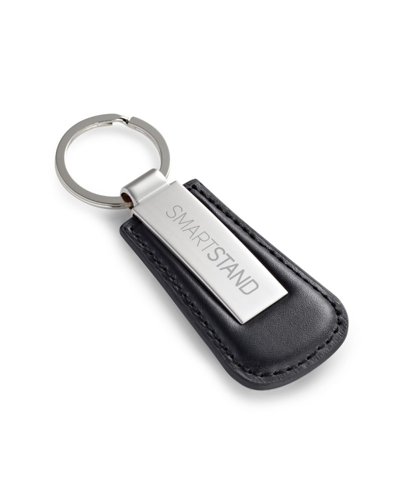 Chaveiro Metálico e Couro Sintético