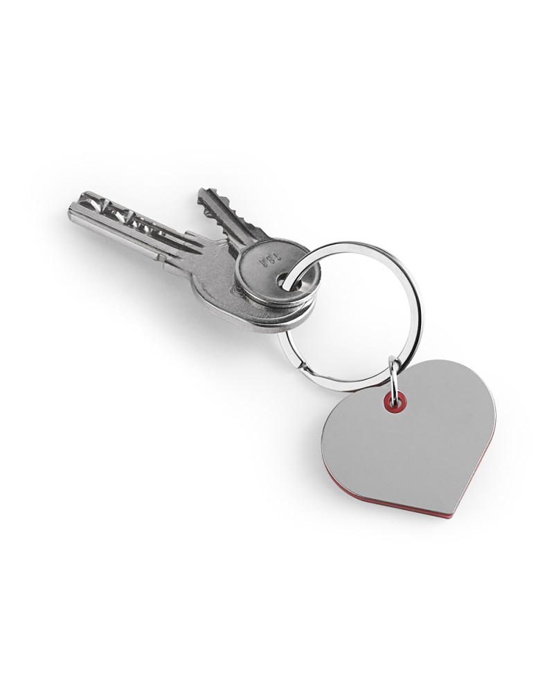 Chaveiro Metálico e Abs Coração