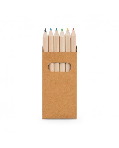 Caixa Com 6 Mini Lápis